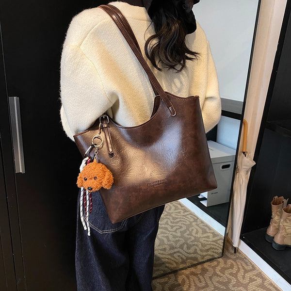 Retro Commuter Shoulder Bag - Women's Fashion